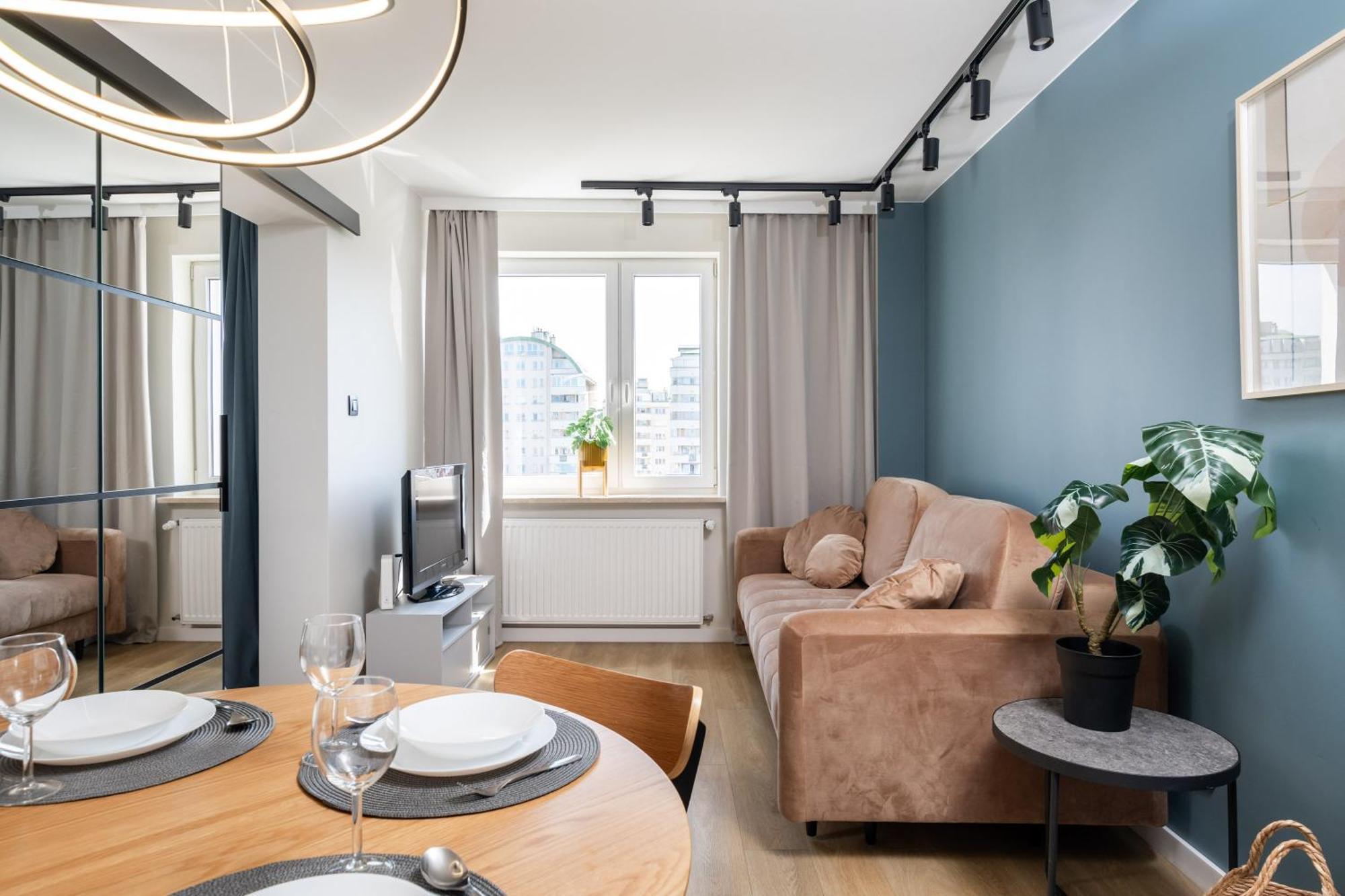 Blue Matcha Premium Apartment Okopowa Varşovia Exterior foto